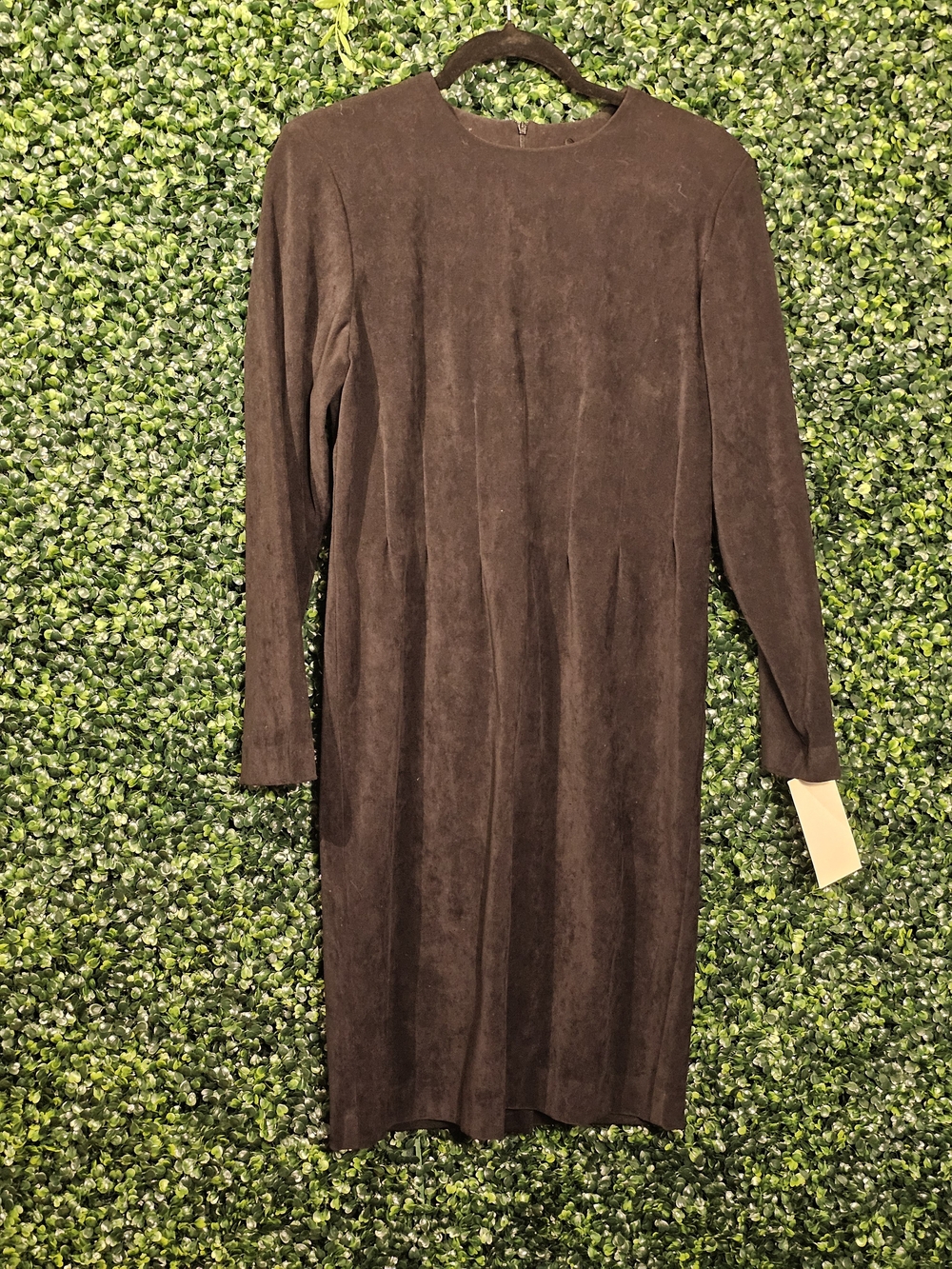 Positive Attitude Long Sleeve Brown Midi Dress